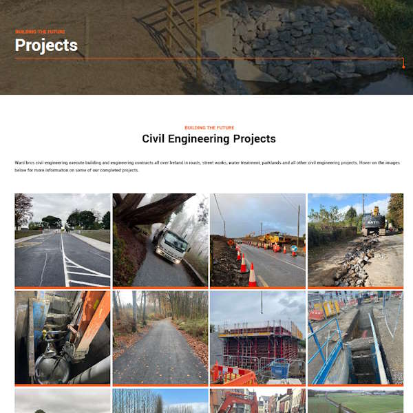 Ward Brothers Civil Engineering and Quarry servcies.